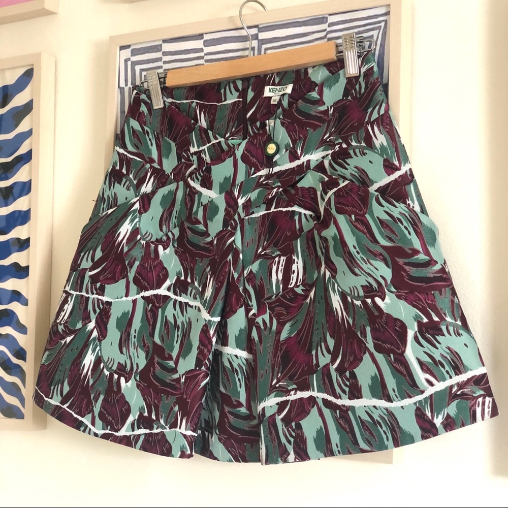 KENZO - Silk Mini Skirt